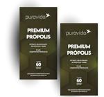 Kit 2x Propolis Premium 60 Cps 10mg Fenólico Puravida