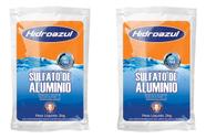 Kit 2x Sulfato Tratamento Piscina Alumínio Hidroazul 2kg