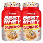 Kit 2X Suplemento Best Whey Iso Hidro Dadinho 900G Atlhetica