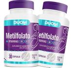 Kit 2x Suplemento Multivitaminico Metilfolato + Vitaminas B6 B12 30 Cápsulas