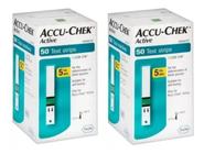 Kit 2x Tiras Accu Chek Active com 50 unidades - Roche