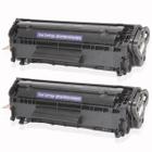 Kit 2x Toner Compatível Q2612A 12A PREMIUM 100% Novo p/ 1010 1012 1015 1018 1020 1022 3015