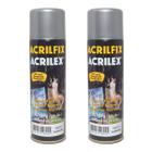 Kit 2x vernizes acrilfix verniz semi brilhante 300ml acrilex