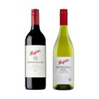 Kit 2x Vinho Tinto/Branco Australiano Penfolds Koonunga Hill