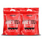 kit 2x Whey 100% Pure 907g Morango E Baunilha Integralmedica - Integralmédica