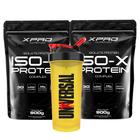 Kit 2x Whey Iso-X 900g - XPRO + Coqueteleira 600ml-Universal - XPRO Nutrition