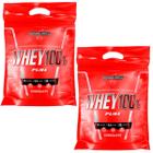 Kit 2x Whey Protein 100% Pure Concentrado Chocolate Refil 907g - Integralmedica