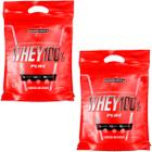 Kit 2x Whey Protein 100% Pure Concentrado Cookies Refil 907g Integralmedica