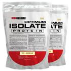 Kit 2x Whey Protein Optimum Isolate Refil 2kg - Kit para Ganho de Massa Muscular e Resistência- Bodybuilders
