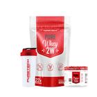 Kit 2x Whey Pure 2W 900g + 2x Pure Crea+Tech 96g + Coqueteleira 700ml - Puretech