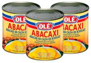 kit 3 Abacaxi em Calda Olé em Rodelas Lata 400g - OLE