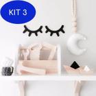 Kit 3 Adesivo Cilios Sleep Cílios Unicórnio Decorativo Infantil