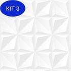 Kit 3 Adesivo De Parede 3D Branco Azulejo Cozinha Box