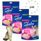 Kit 3 Aditivo Areia Sanitária Antiodor Pipicat Floral 500g