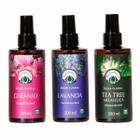 Kit 3 Água Floral Lavanda Gerânio Tea Tree Bioessencia 200ml - Bioessência