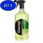 Kit 3 Agua Passar Giorno Folhas De Bambu 500Ml Sem Valvula Spray