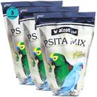 Kit 3 Alcon Club Psita Mix 550g Premium Psitacídeos