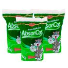 Kit 3 Areia Higiênica Absorcat Colosso para Gato 4kg