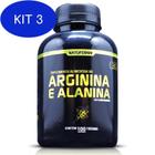 Kit 3 Arginina e Alanina 1000mg com 100 cápsulas Natuforme