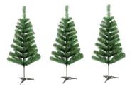 Kit 3 Árvores De Natal Pinheiro Verde Canadense 86 Galhos 90cm A0011