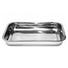 Kit 3 Assadeira Forma Retangular Alta Aço Inox 30 X 40 X 4Cm - Kehome