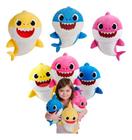 Kit 3 Baby Shark Turbarão Infantil Musical Led Canta Música