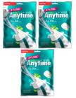 Kit 3 Bala Diet Anytime Leite E Menta Milk Mint Lotte 74G