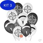 Kit 3 Balao 9 Tema Games Com 25 Unidades Sortido