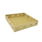 Kit 3 Bandeja Quadrada Passa Fita M 23x23x5 Mdf Madeira