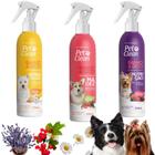 Kit 3 Banho a Seco Nutrição Hidratação Maciez Caes Pet Clean