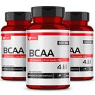 KIT 3 BCAA AMINO Leucina Isoleucina Valina 60 Cápsulas MUWIZ