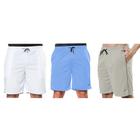 Kit 3 Bermudas Elite Comfort Masculina