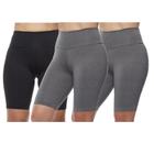 Kit 3 bermudas feminina fitness ciclista cos alto basica lisa adulto - Impherial Shop