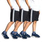 KIT 3 Bermudas Infantil Lisa Tactel Uniforme Escolar Com Cós de Elástico