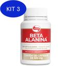Kit 3 Beta Alanina Vitafor 120 Cápsulas