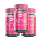 Kit 3 Biotina 250mg 60 Cáps QualyNutri Cabelo Pele Saudáveis - Qualy Nutri