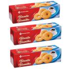 Kit 3 Biscoito Alemão Bolacha Doce Amanteigado Baunilha 400g