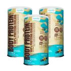 Kit 3 Body Protein 100% Proteina Sabor Baunilha 440g - Equaliv