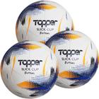 Kit 3 Bolas Topper Slick Cup Futsal Tech Fusion