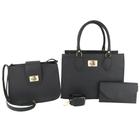 Kit 3 bolsa feminina square quadrada super moderna