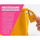 Kit 3 Bolsas nécessaire sintética impermeável