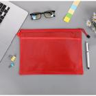 Kit 3 Bolsas nécessaire transparente com zíper prática portátil