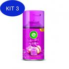 Kit 3 Bom Ar Fresh Aroma Sense Alegria Refil 250Ml