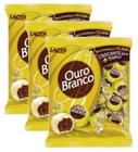 Kit 3 Bombom De Chocolate Branco Lacta Ouro Branco 1Kg