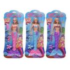 Kit 3 Bonecas Sereia Brinquedo 32cm Com Acessórios Menina Presente De Natal Dias Das Crianças - Toys