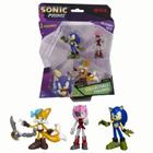 Kit 3 Bonecos 6,5cm Tails Pirata, Rusty Rose, Sonic - Candide