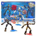 Kit 3 Bonecos Marvel Capitão América Homem Ferro TaskmasterHasbr - Hasbro