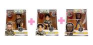 Kit 3 Bonecos The Walking Dead Metals Die Cast Jada Toys