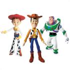 Kit 3 Bonecos Toy Story em Vinil : Woody, Buzz Lightyear e Jessie - Líder Brinquedos