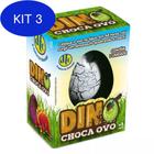 Kit 3 Brinquedo Dino Choca Ovo